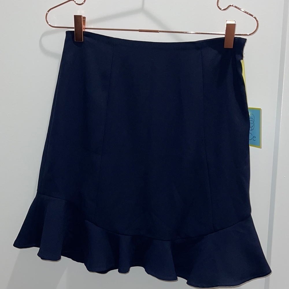 CeCe BLUE RUFFLE SKIRT - Picture 4 of 13